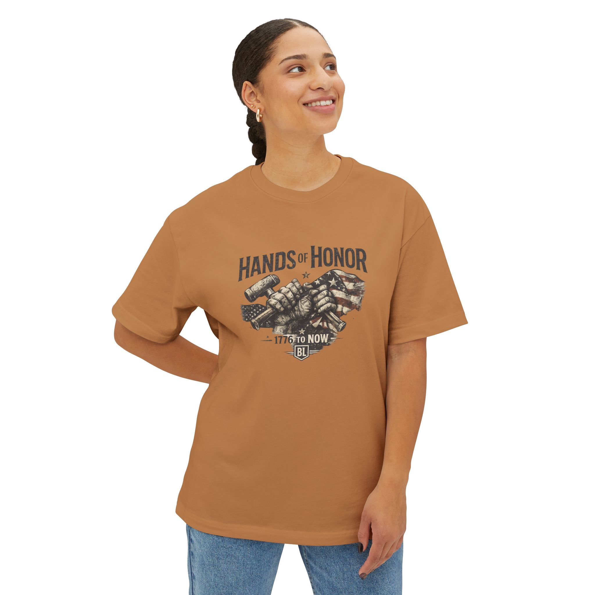 Patriotic Handshake Tee – American Flag Grunge USA Unity T-Shirt