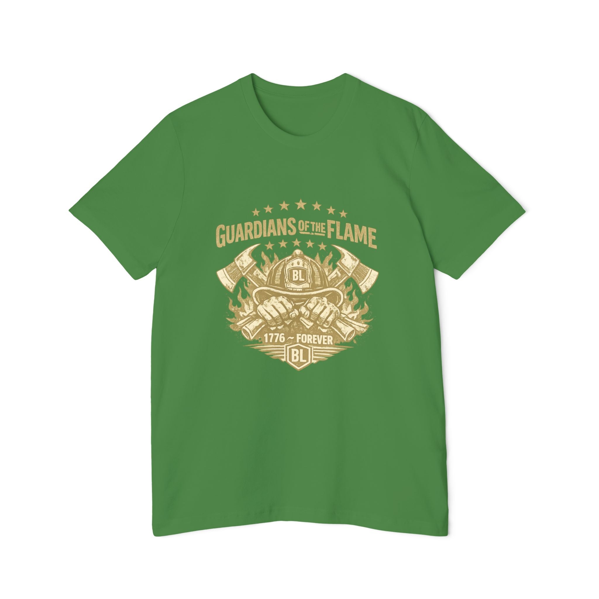 Guardians of the Flame T-Shirt – Patriotic Vintage Firefighter Emblem