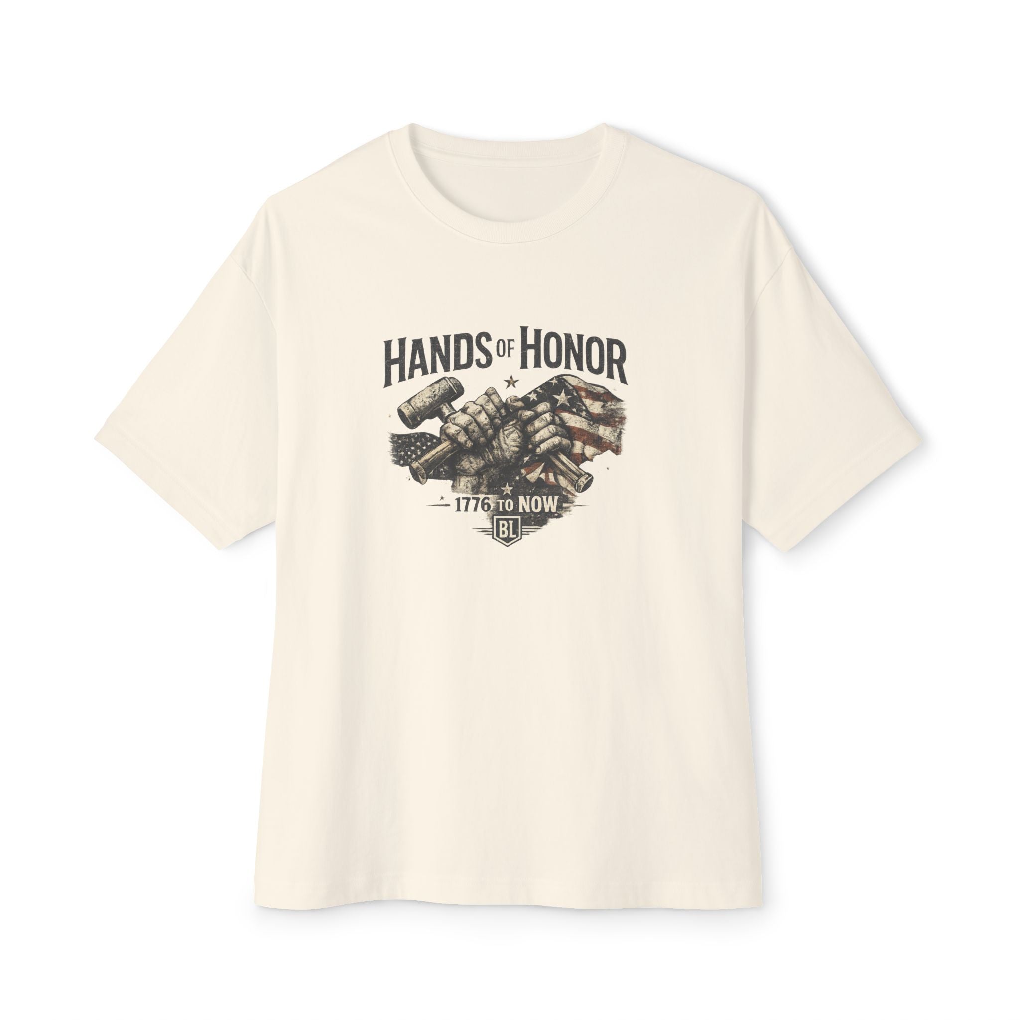 Patriotic Handshake Tee – American Flag Grunge USA Unity T-Shirt