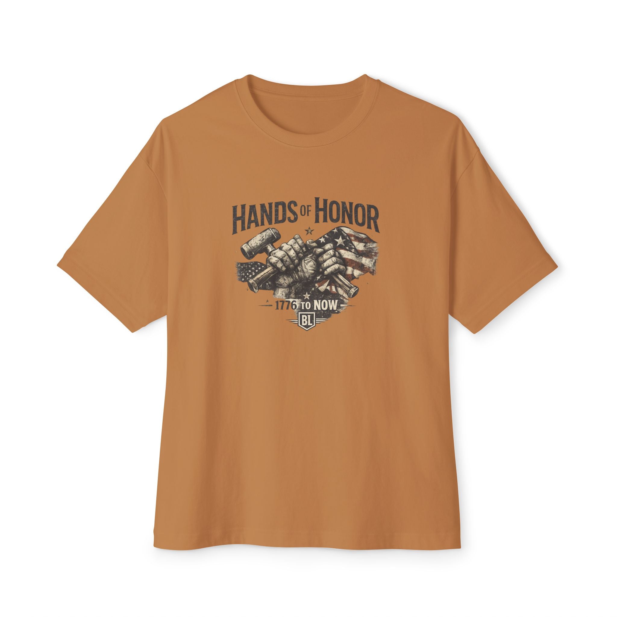 Patriotic Handshake Tee – American Flag Grunge USA Unity T-Shirt