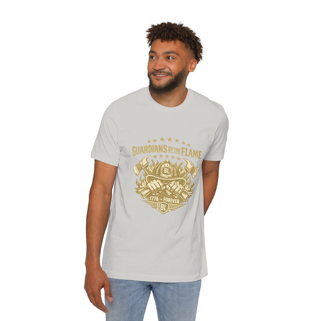 Guardians of the Flame T-Shirt – Patriotic Vintage Firefighter Emblem