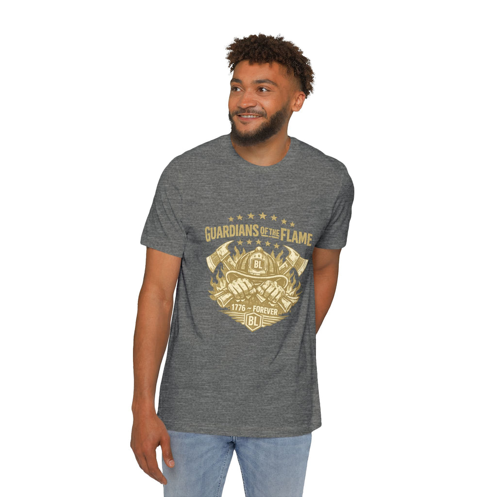 Guardians of the Flame T-Shirt – Patriotic Vintage Firefighter Emblem