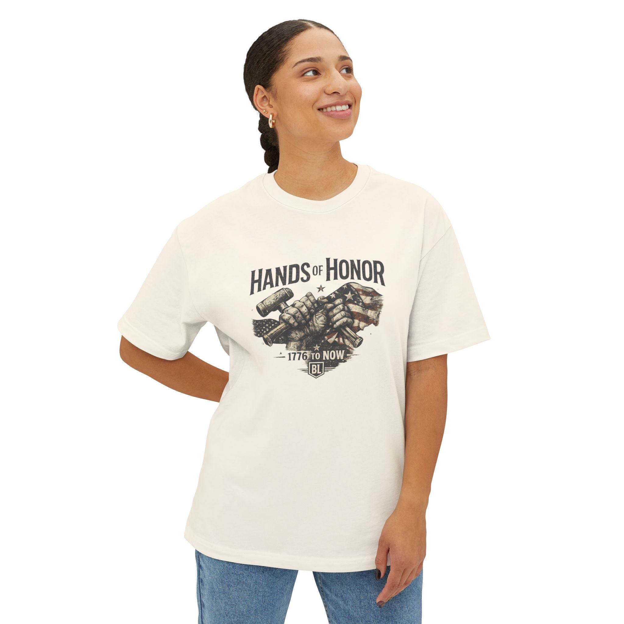 Patriotic Handshake Tee – American Flag Grunge USA Unity T-Shirt